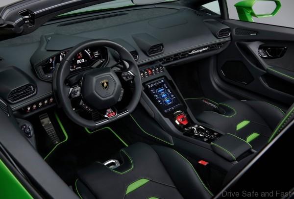 Huracán Evo Spyder LP 640-4 interior