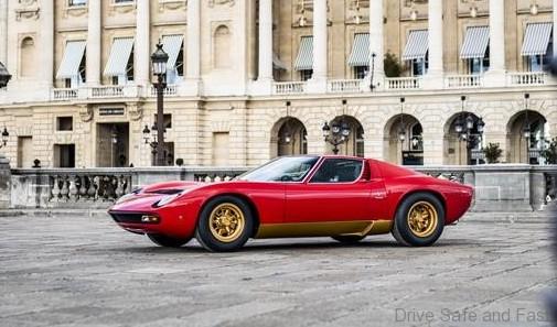 Restored Lamborghini Miura SV front