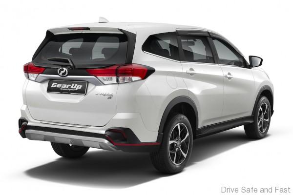 Perodua Aruz GearUp rear skirt