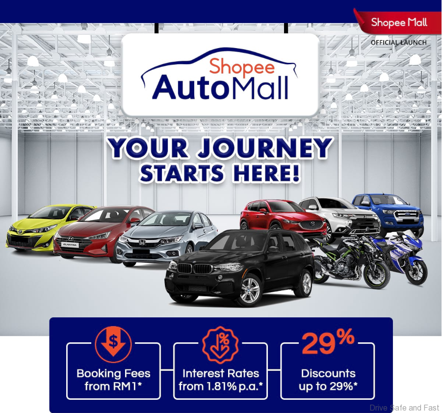 You Can Now Buy Motorbikes and Book Cars on Shopee