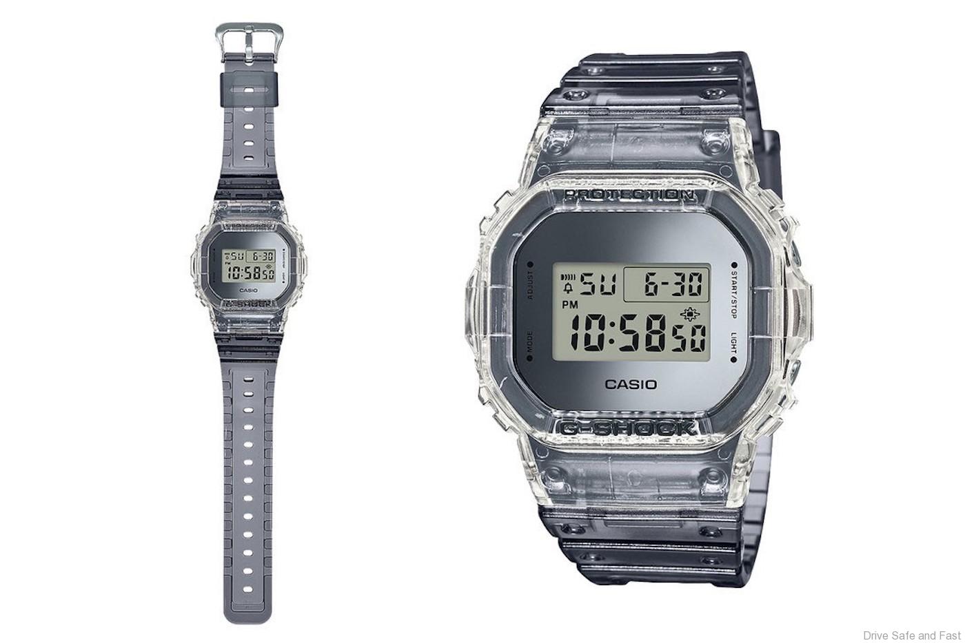 CASIO G-SHOCK TRANSLUCENT WATCHES WITH NEW CLEAR SKELETON SERIES