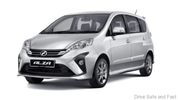 Glittering Silver Perodua Alza