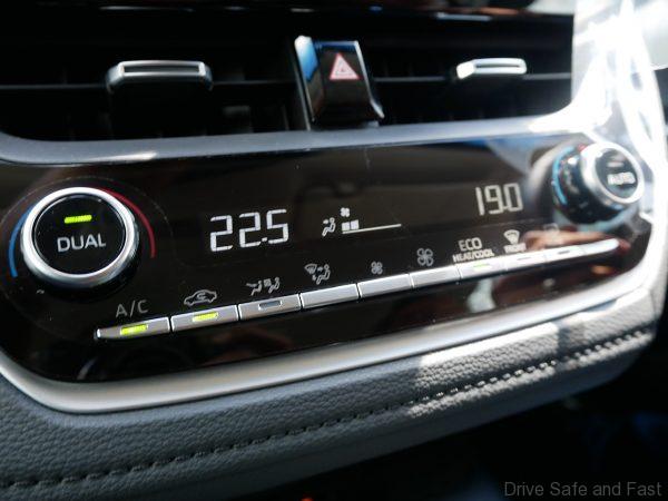 2019 Toyota Corolla Climate control
