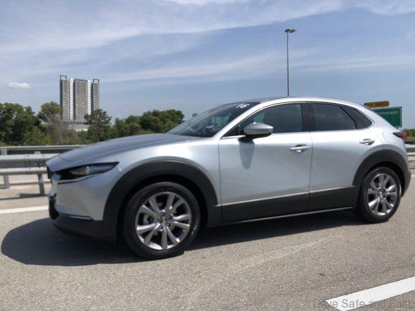 Mazda CX-30 driving