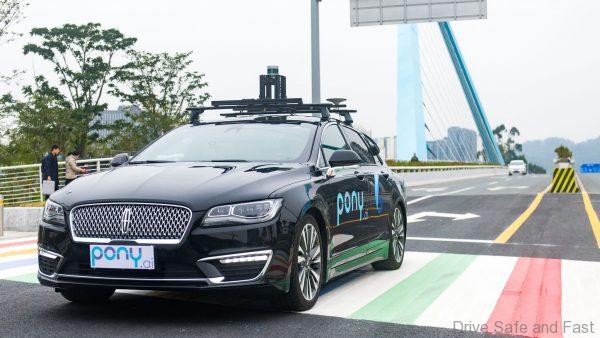 Pony ai autonomous car test
