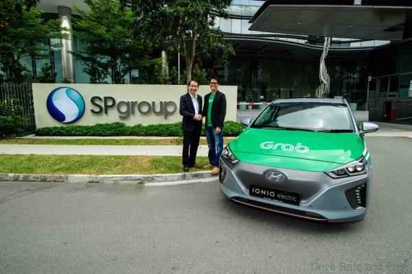 Grab electric vehicle in Singapore