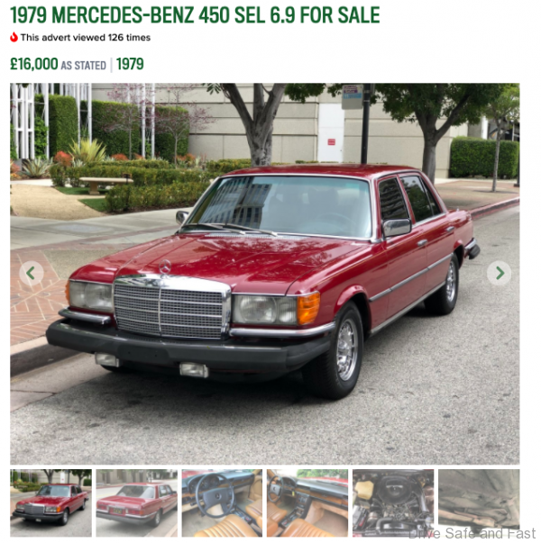 Mercedes-Benz 450 SEL 6.9 selling price