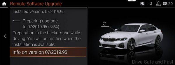 BMW 5G upgrade screen