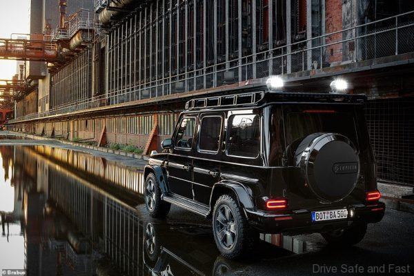 Brabus Invicto armoured Mercedes-Benz G-Wagen rear view