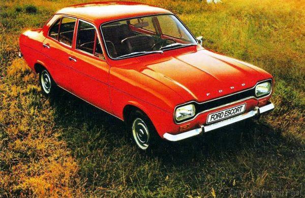 Ford Escort Mk1 4 door red