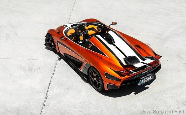 Koenigsegg Regera hyper-car top view