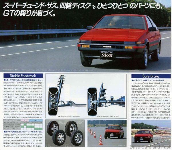 Toyota AE86 Levin brochure