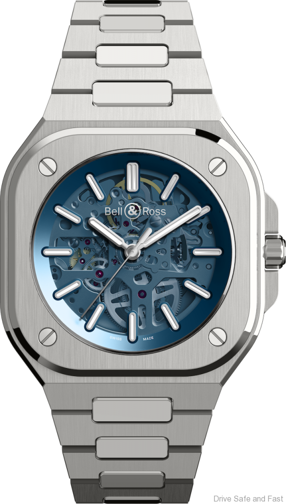 BELL & ROSS BR 05 Skeleton Blue Bracelet