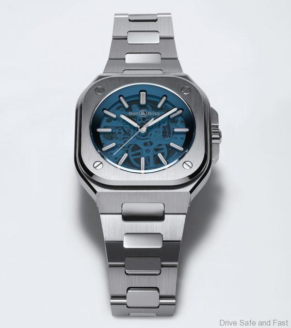 BELL & ROSS BR 05 Skeleton Blue Bracelet 