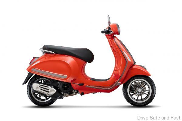 Vespa Primavera S Special Edition 150_Orange Tramonto (Glossy)_side