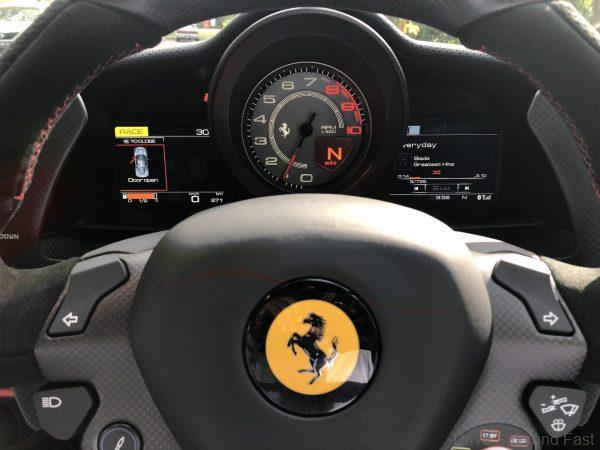 Ferrari 488 Pista Piloti Test Drive_instrument cluster