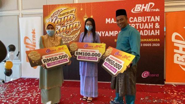 BHPetrol Kaya Raya top three winners