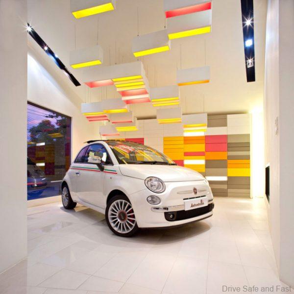 Fiat 500 showroom