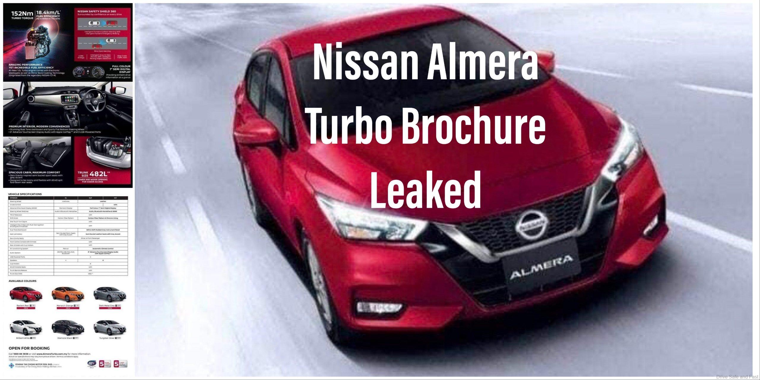 Malaysianspec Nissan Almera Brochure Leaked, Details Here