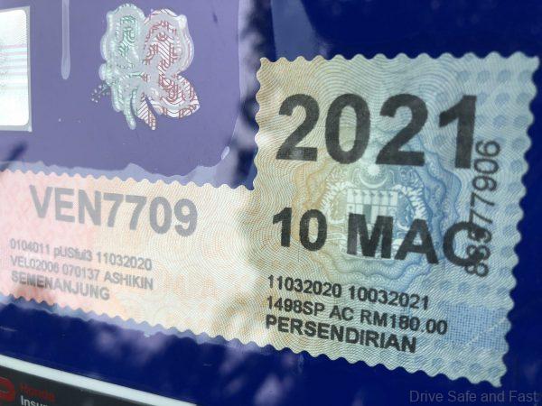 Honda Accord 1.5L Turbo_EEV road tax value