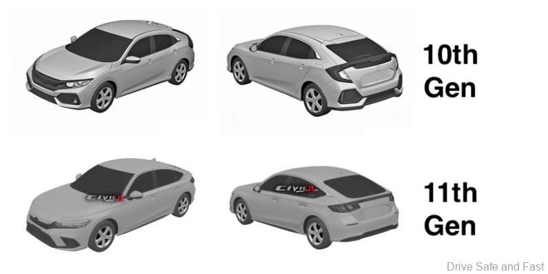 11th Gen Civic Hatch Design Leaked Visual Comparison Here