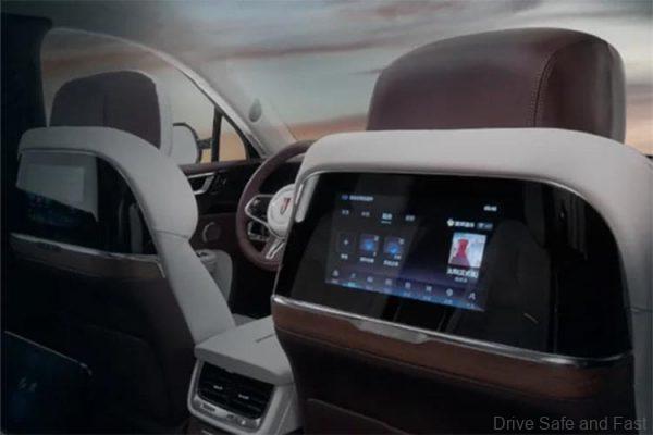 Hongqi E-HS9_rear passenger screens