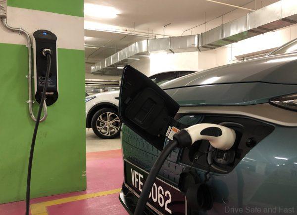 Hyundai Kona Electric charged