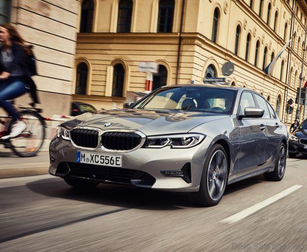 BMW 330e Plug-In Hybrid on the road
