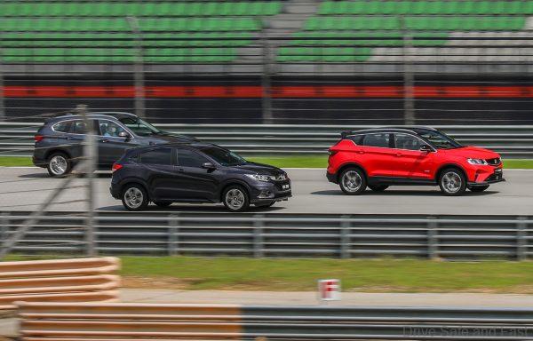 Proton X50 VS Honda HR-V vs BMW X1 At Sepang Circuit