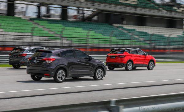 Proton X50 VS Honda HR-V vs BMW X1 At Sepang Circuit