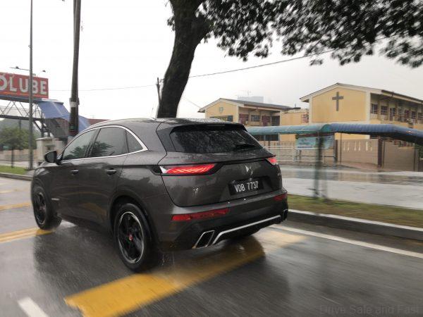 DS 7 Crossback SUV rear driving