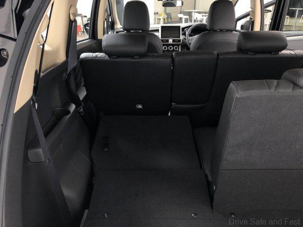 Mitsubishi XPANDER rear fold down seats