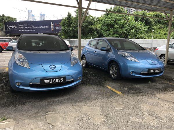 Nissan Leaf 2003 model sitting idle