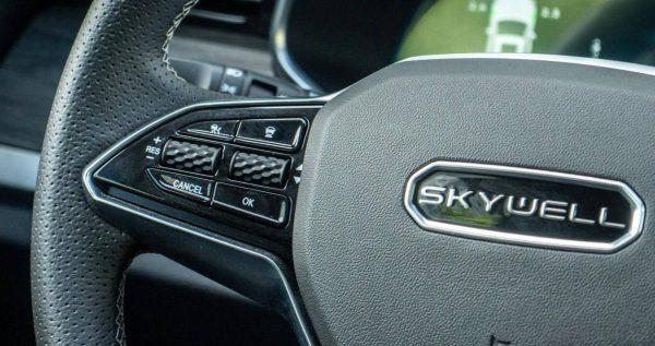 Skywell ET5 multi function steering wheel