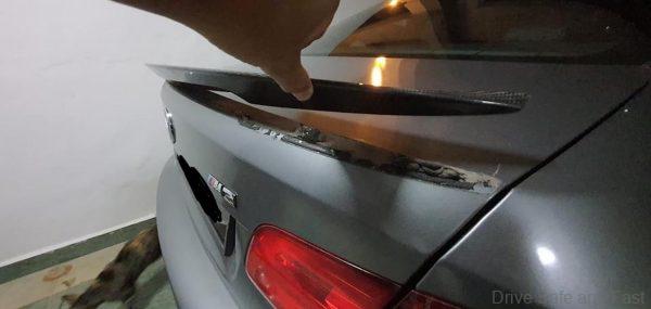 Carbon Fibre rear boot spoiler