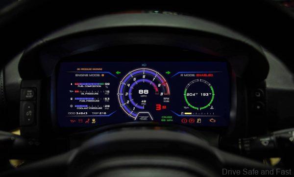 In-Car touch screen meter cluster