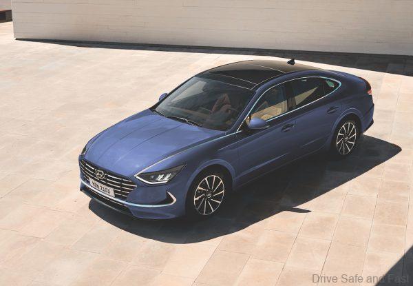 2021 Hyundai Sonata blue colour