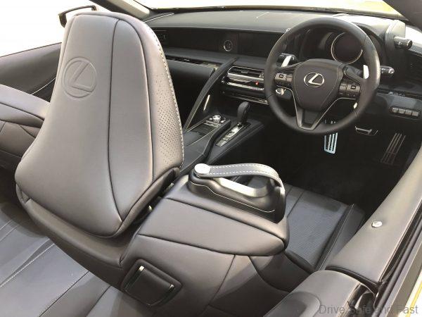 Lexus LC 500 Convertible drivers seat