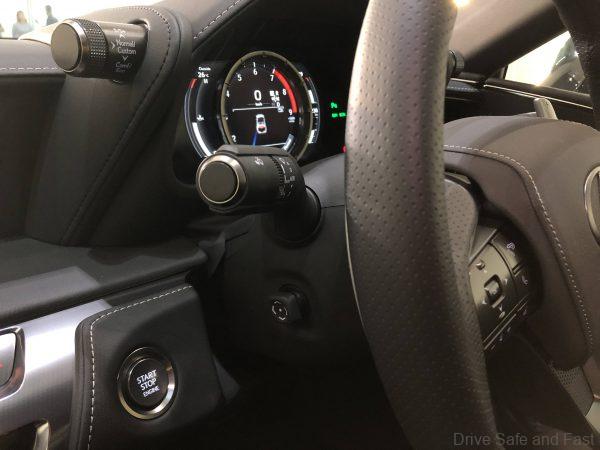 Lexus LC 500 Convertible ignition button