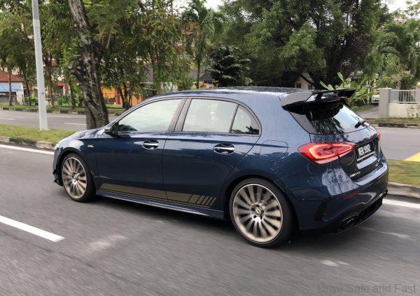 Mercedes-AMG A35 4Matic moving rear