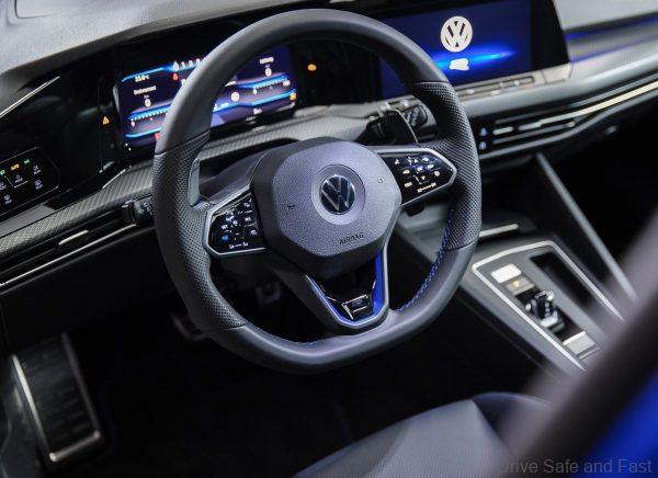 2021 Volkswagen Golf R steering wheel