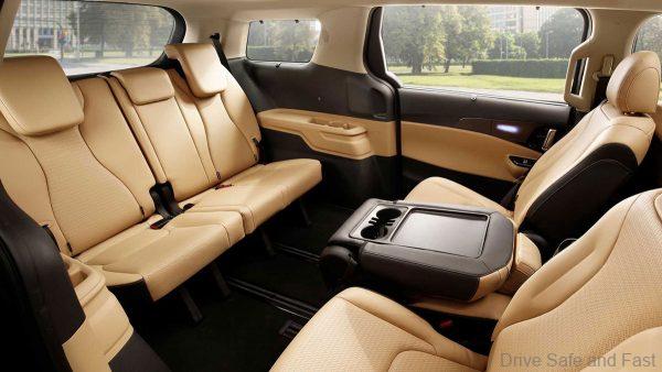 Kia Carnival 2021 Model front facing seats