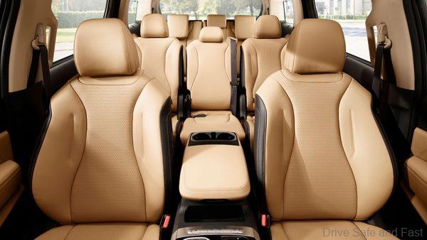 Kia Carnival 2021 Model cabin seats