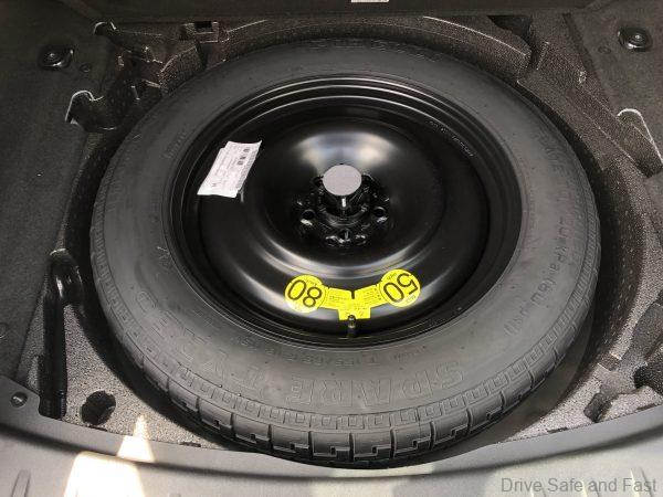 Jaguar E-Pace spare tyre