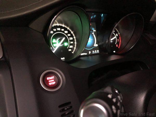 Jaguar E-Pace ignition button