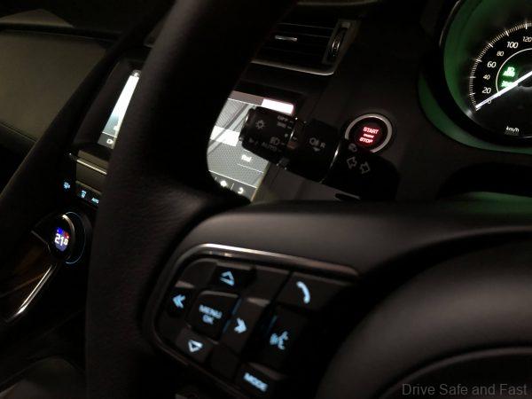 Jaguar E-Pace start stop button
