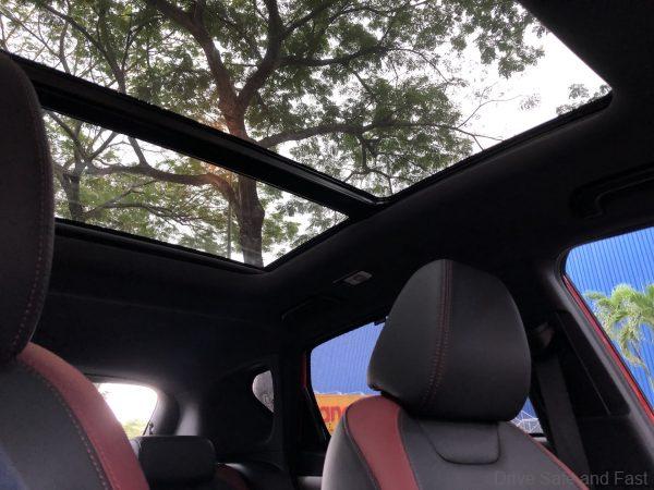 Proton X50 Highline_sunroof open