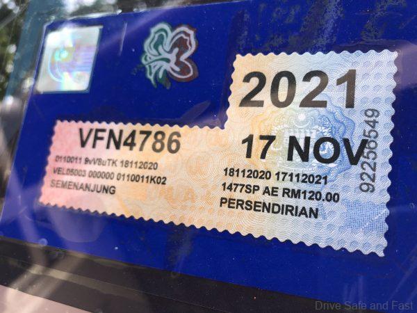 Proton X50 Highline_roadtax