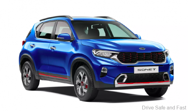 Kia Sonet Crossover_blue colour