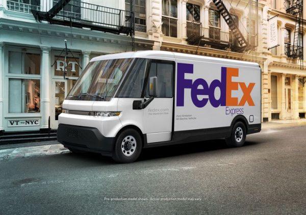 General Motors_BrightDrop_FedEx delivery van